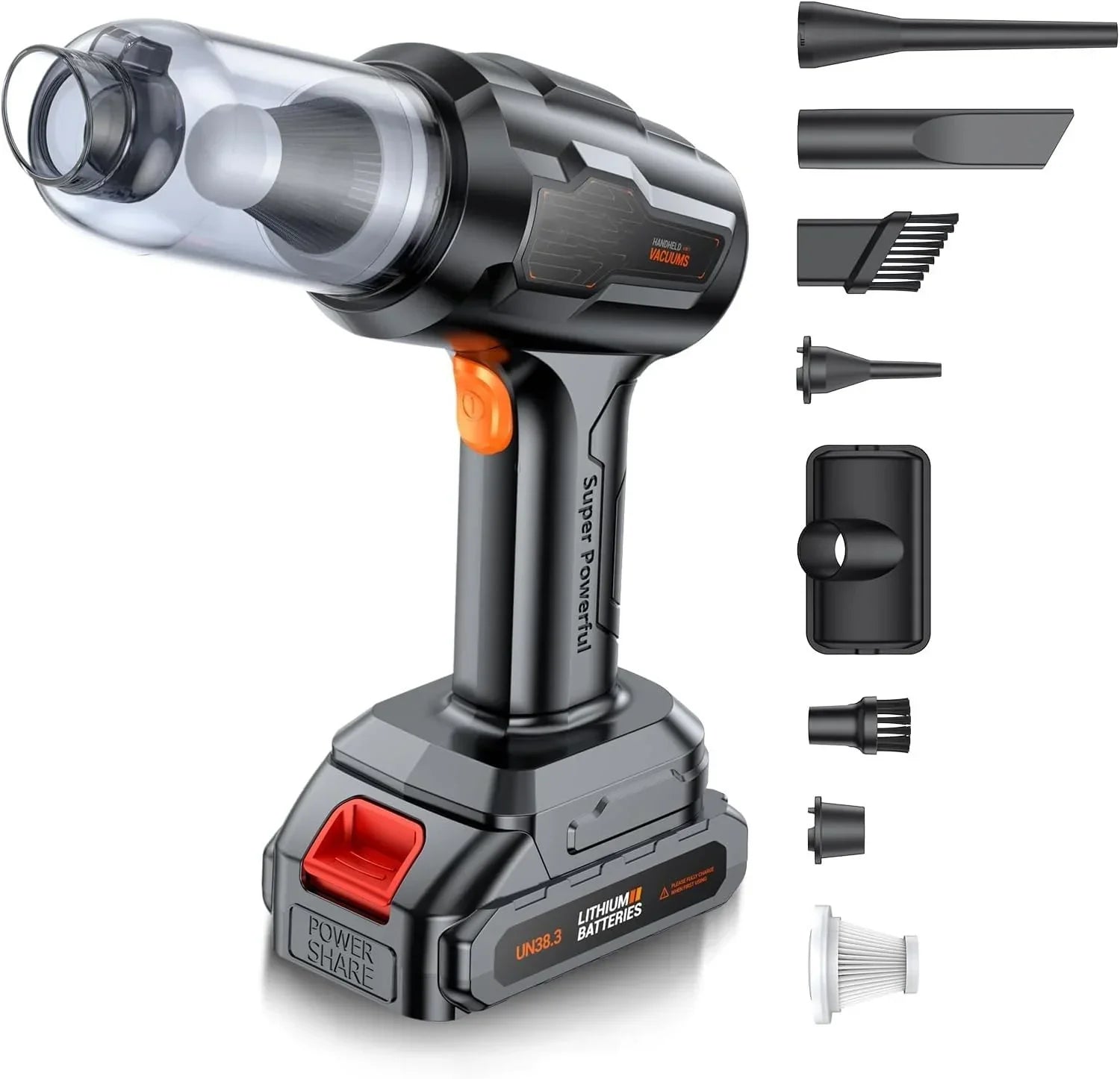 Portable Mini Vacuum Cleaner – Cordless Rechargeable Handheld Car & Home Vacuum