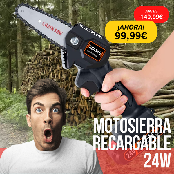 SIERRA MECÁNICA RECARGABLE 24 W CHAINSAW