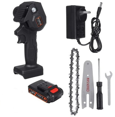 SIERRA MECÁNICA RECARGABLE 24 W CHAINSAW PRO